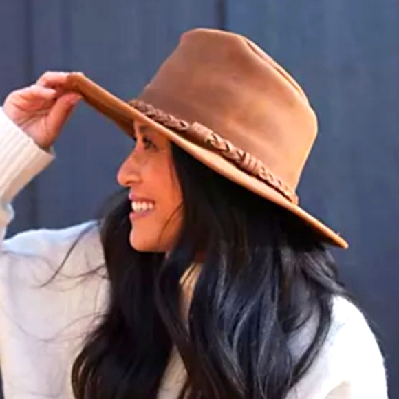 NWT Unisex Minnetonka The Outback Leather Hat - Picture 2 of 9